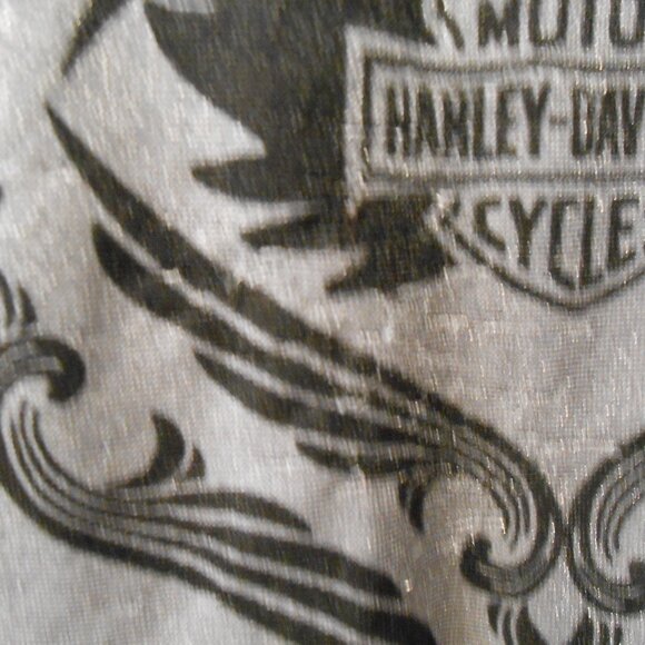 **SALE** Harley-Davidson Semi-Sheer Long Sleeve Top - Picture 10 of 10